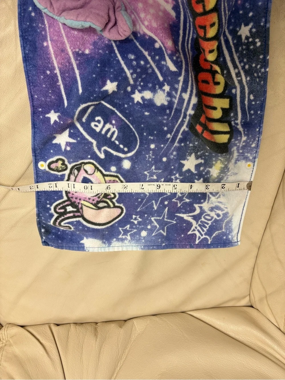 TDR Stitch & Angel Galaxy Hand Towel Blue Purple Tokyo Disneyland